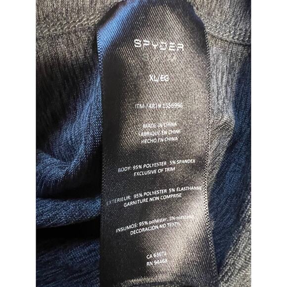 Spyder Rash Guard gray long sleeve T-shirt, men's size XL - Picture 5 of 8